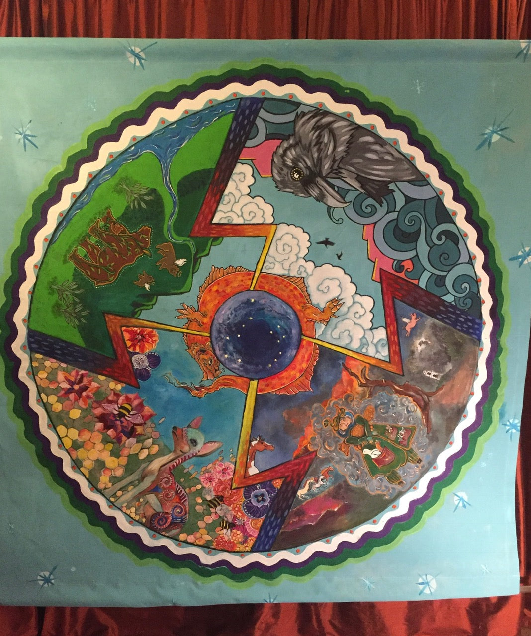 Initiation by Fire Mandala, Ojai, California, 2018