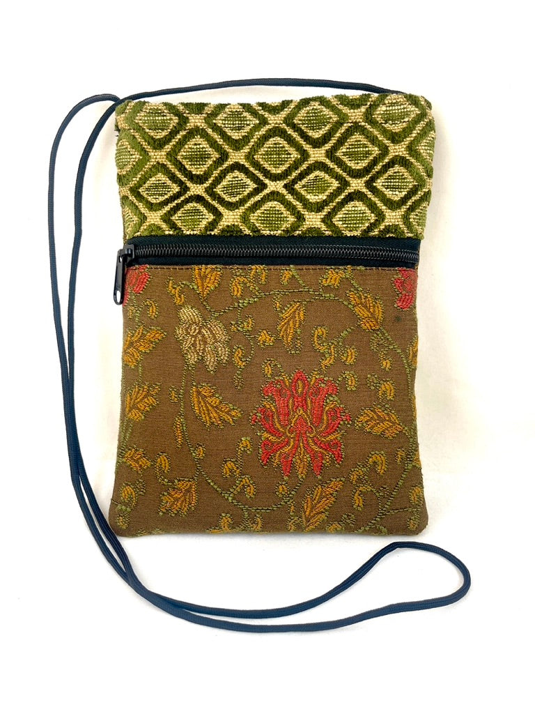Patch Purse in Caramel Tapestries & Coordinating Tapestry