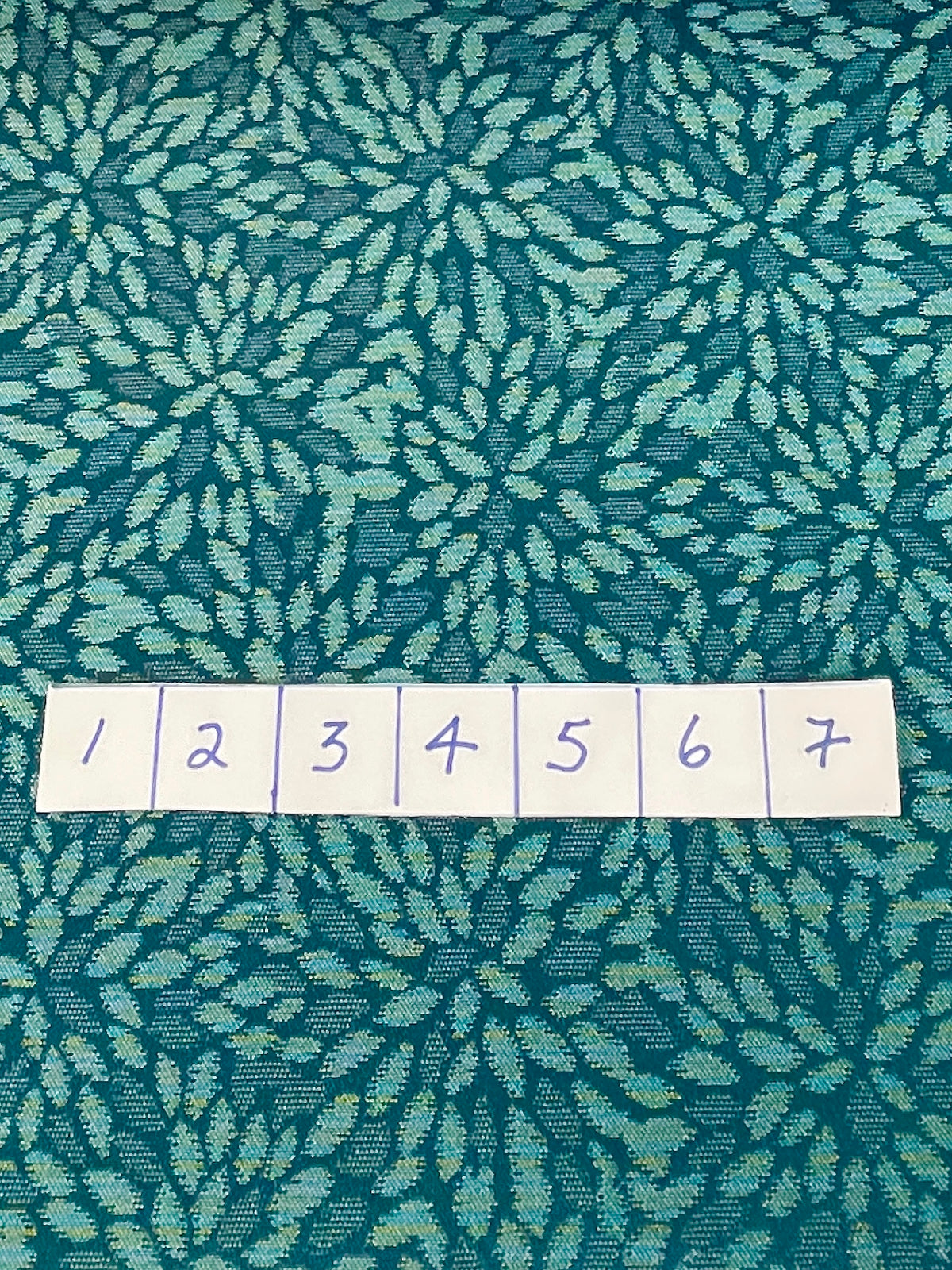 Fabric: Aqua Brocade