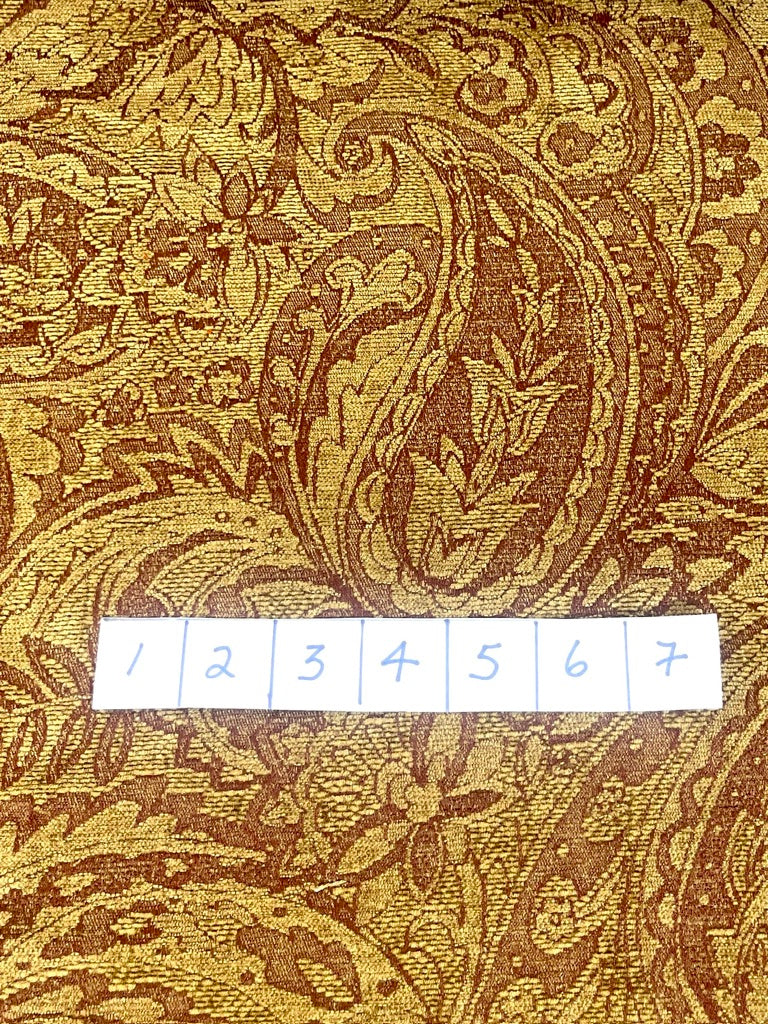 Fabric: Tan Paisley Chenille