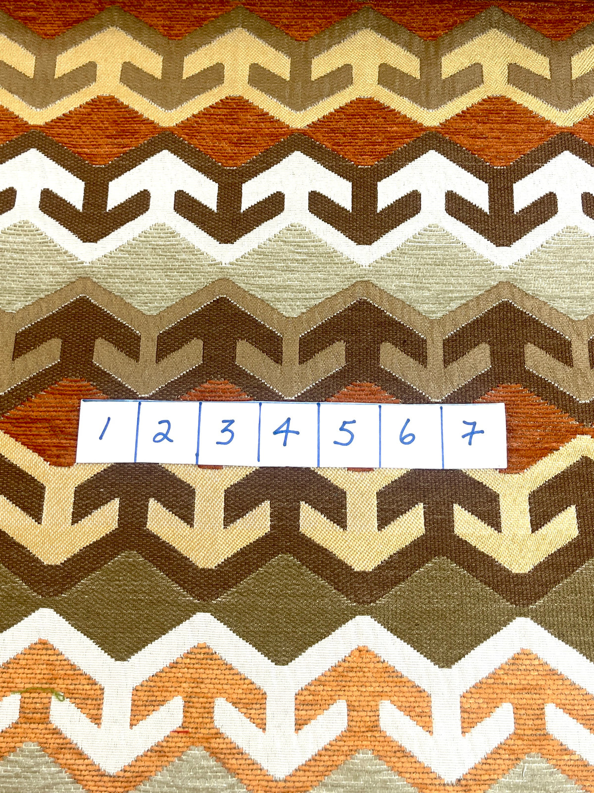 Fabric: Rustic Geometric Brocade