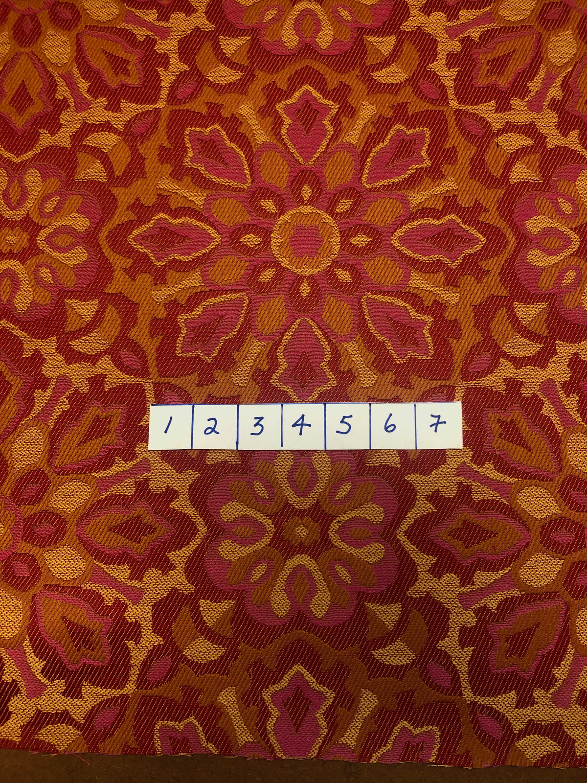 Fabric: Orange Sunshine Jacquard