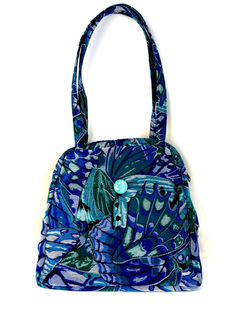 Evita Ultra Bag in Blue Butterfly Wings Tapestry