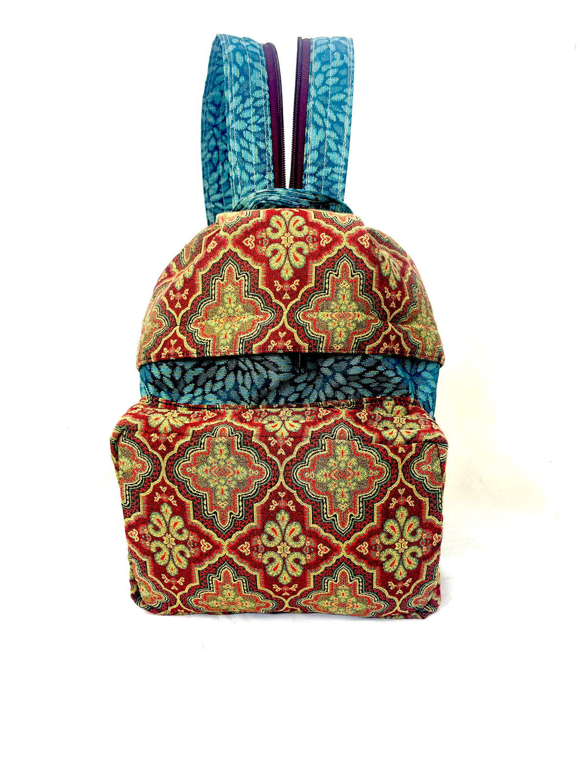 Backpack, Medium in Combination Fabrics