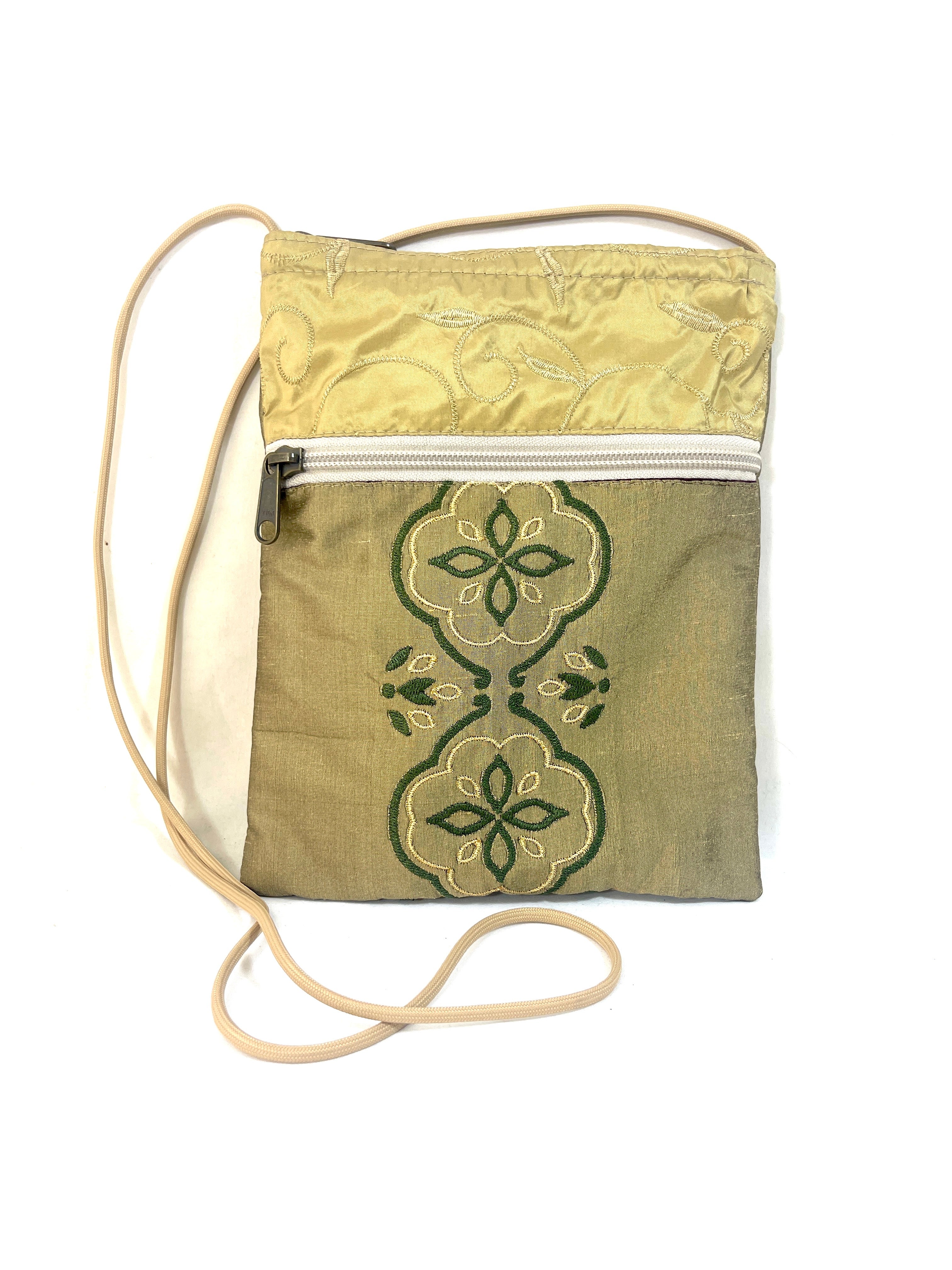 Patch Purse in Coordinating Embroidered Silks
