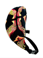 Hip Bag, Small, in Formal Bird Tapestry